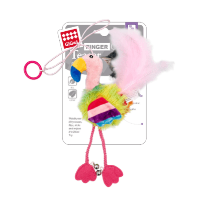 GIGWI FINGER RING BIRD BLUE&PINK