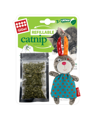 GIGWI CONEJO RECARGABLE CATNIP
