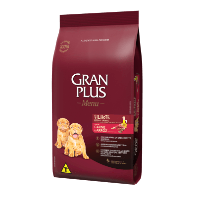 GRAN PLUS PERRO FILHOTE CARNE & ARROZ