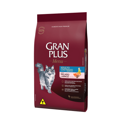 GRAN PLUS GATO ADULTO  CASTRADO SALMON & ARROZ
