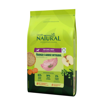GUABI NATURAL CACHORRO RAZA MEDIANA POLLO Y ARROZ INTEGRAL