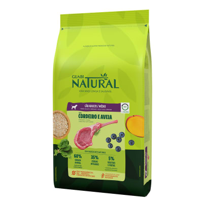 GUABI NATURAL PERRO ADULTO RAZA MEDIANA CORDERO Y AVENA