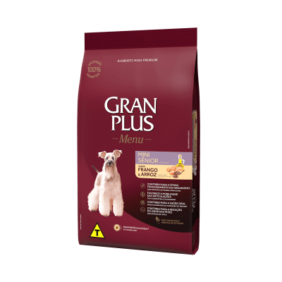 GRAN PLUS PERRO SENIOR MINI SABOR FRANGO Y ARROZ1