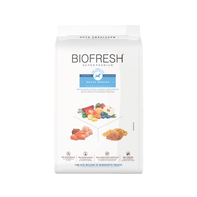 BIOFRESH NATURAL PERRO CACHORRO MEDIANO MIX DE CARNES, FRUTAS, VERDURAS Y HIERBAS1