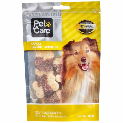 PET CARE - SNACKS PERRO BISCUIT CHICKEN X 100G1