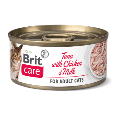 BRIT CARE CAT TUNA WITH CHICKEN AND MILK 70 GR