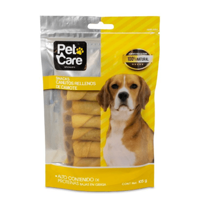 PET CARE - SNACKS PERRO CANUTOS RELLENOS DE CAMOTE X 105G1
