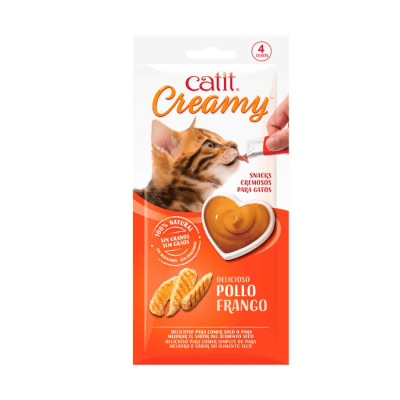 CATIT CREAMY POLLO (4 TUBITOS)