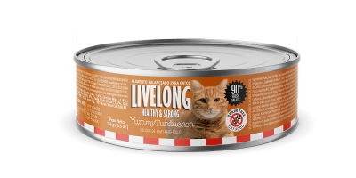 LIVELONG GATO DELICIAS PATO+ PAVO + POLLO (156 GR)