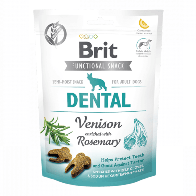 BRIT CARE DOG FUNCTIONAL SNACK DENTAL VENISON
