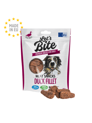 BRIT LETS BITE MEAT SNACKS DUCK FILLET 80 GR