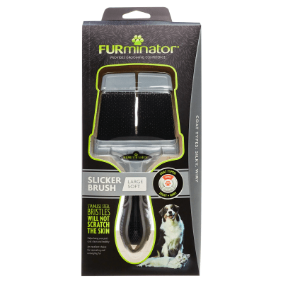 FURMINATOR - SOFT SLICKER BRUSH LG DOG & CAT