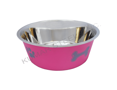 COMEDERO DISEÑO HUELLITA ROSADO