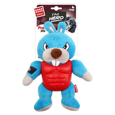 GIGWI HERO ARMOR RABBIT PLUSH1
