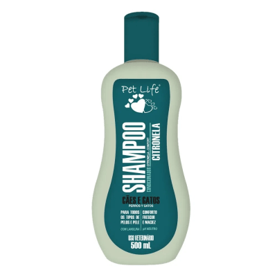 PET LIFE SHAMPOO Y ACONDICIONADOR CITRONELA - 500 ML