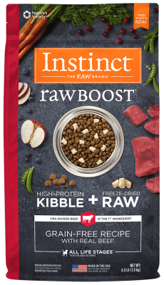 INSTINCT RAW BOOST KIBBLE (DOG) BEEF