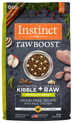 INSTINCT RAW BOOST KIBBLE HEALTHY WEIGHT (DOG) CHICKEN