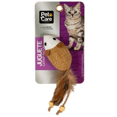 PET CARE - JUGUETE RATON CON CATNIP