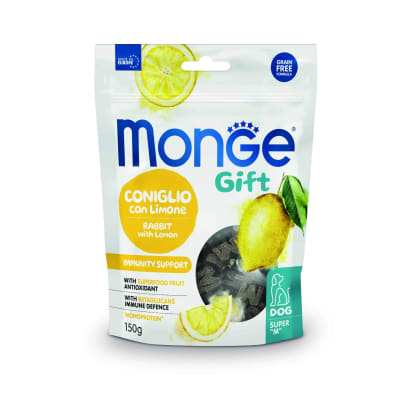 MONGE GIFT SUPER M INMUNITY SUPPORT DOG CONEJO Y LIMON