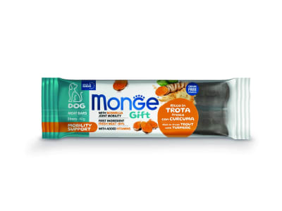 MONGE GIFT MEAT BARS MOBILITY SUPPORT DOG TRUCHA Y CURCUMA1