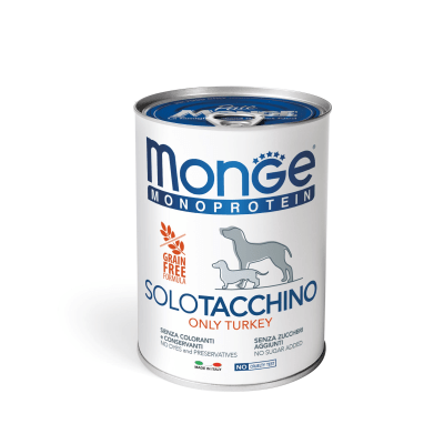 MONGE CANINE ADULT MONOPROTEIN PAVO LATA1