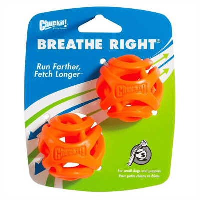 CHUCKIT  BREATHE RIGHT FETCH BALL SMALL 2-PACK