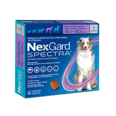 NEXGARD SPECTRA L (de 15.1 a 30kg) caja x 1 tableta1