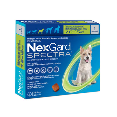 NEXGARD SPECTRA M (de 7.6 a 15kg) caja x 3 tabletas1