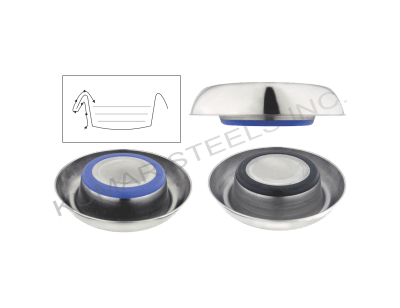 PLATO ANTIDESLIZANTE DE ACERO ANTI HORMIGAS 24OZ