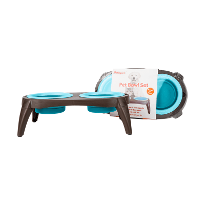 PLATO PET BOWL DOBLE CON BASE