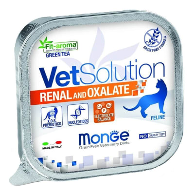 MONGE FELINE RENAL & OXALATE ALUTRAY