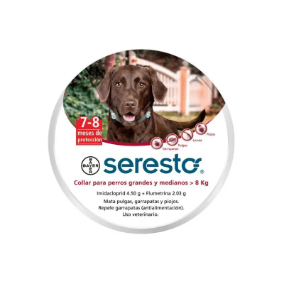 SERESTO COLLAR PERROS GRANDES (mas de 8 kg)