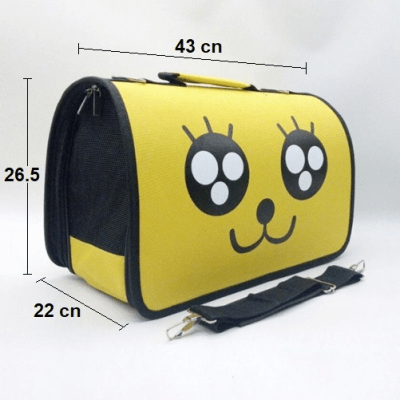 TRANSPORTADORA PARA MASCOTA AMARILLO