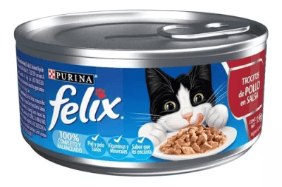 FELIX TROCITOS DE POLLO Y SALSA X 156 GR1