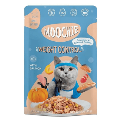 MOOCHIE TROZOS DE PESCADO Y SALMÓN - WEIGHT CONTROL