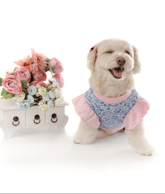 DONAS CLOTHES POLO FLORECILLAS BOBOS ROSADOS