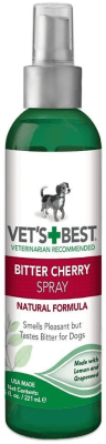 VETS BEST BITTER CHERRY SPRAY ANTIMASTICACIÓN Y LAMIDA PARA PERROS 221 ML
