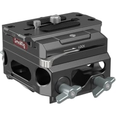 Placa base ligera de aleación de magnesio con doble abrazadera de barra de 15 mm LWS 0