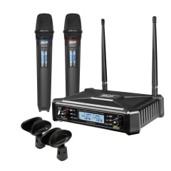 Micrófono Inalámbrico Doble SKP UHF 600 Pro 0