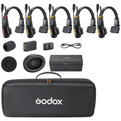 Sistema de Auriculares de Intercomunicación Inalámbrico Full-Duplex para 5 Personas