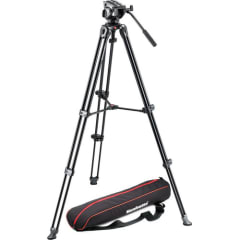 Trípode Manfrotto MVH500A + MVT502AM + bolso
