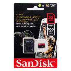 Tarjeta micro SD SanDisk Extreme Pro 32gb con adaptador
