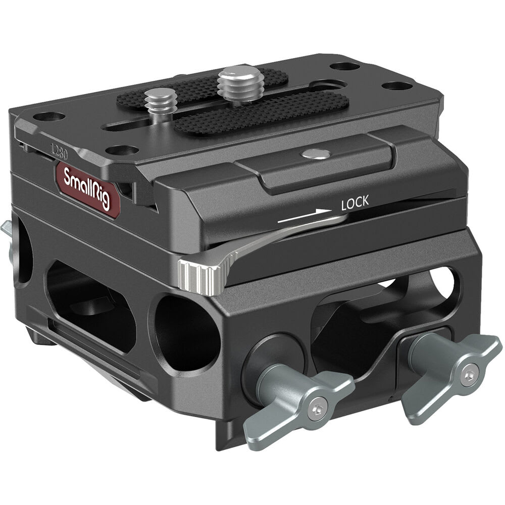 Placa base ligera de aleación de magnesio con doble abrazadera de barra de 15 mm LWS1