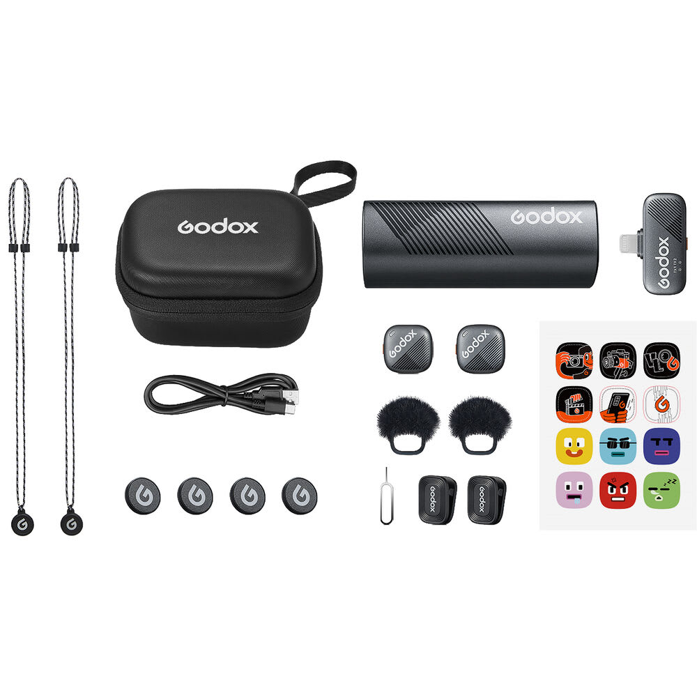 Sistema de Micrófono Inalámbrico Ultra Compacto Godox Cube-S para iOS (Lightning)1