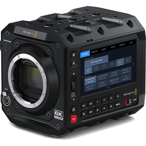 Cámara de Cine Blackmagic PYXIS 6K Montura ARRI PL Profesional5