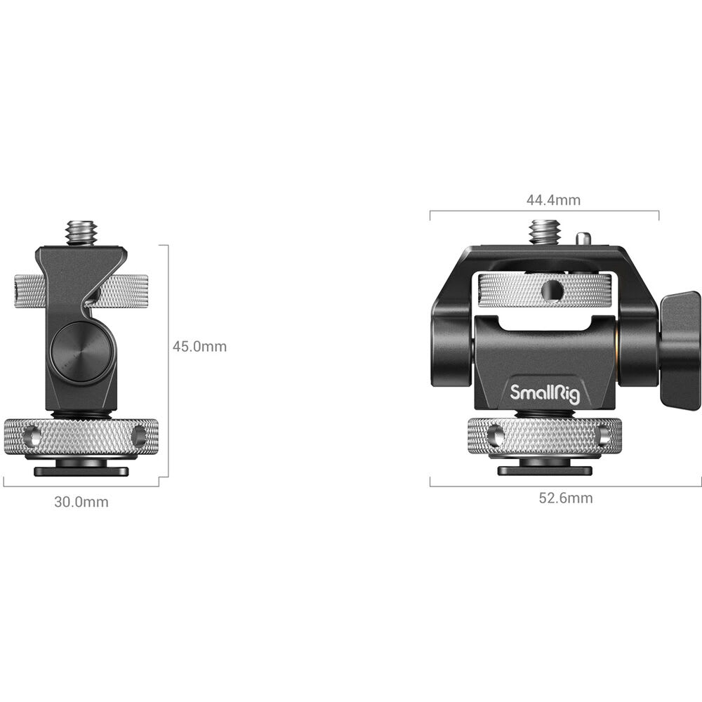 Soporte Ajustable de Monitoreo SmallRig Giratorio e Inclinable con Montura Cold Shoe2