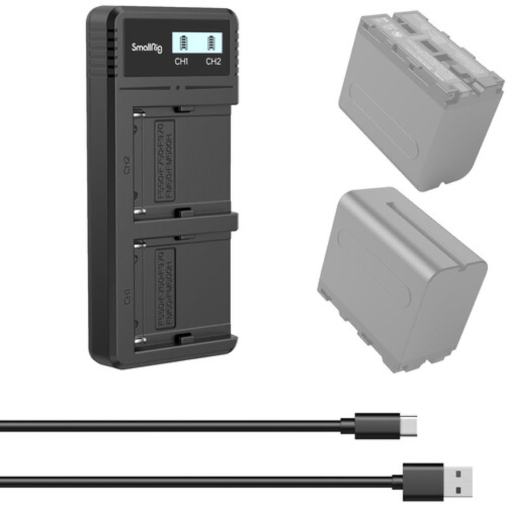 Cargador de baterías de cámara para serie L / NP-F3