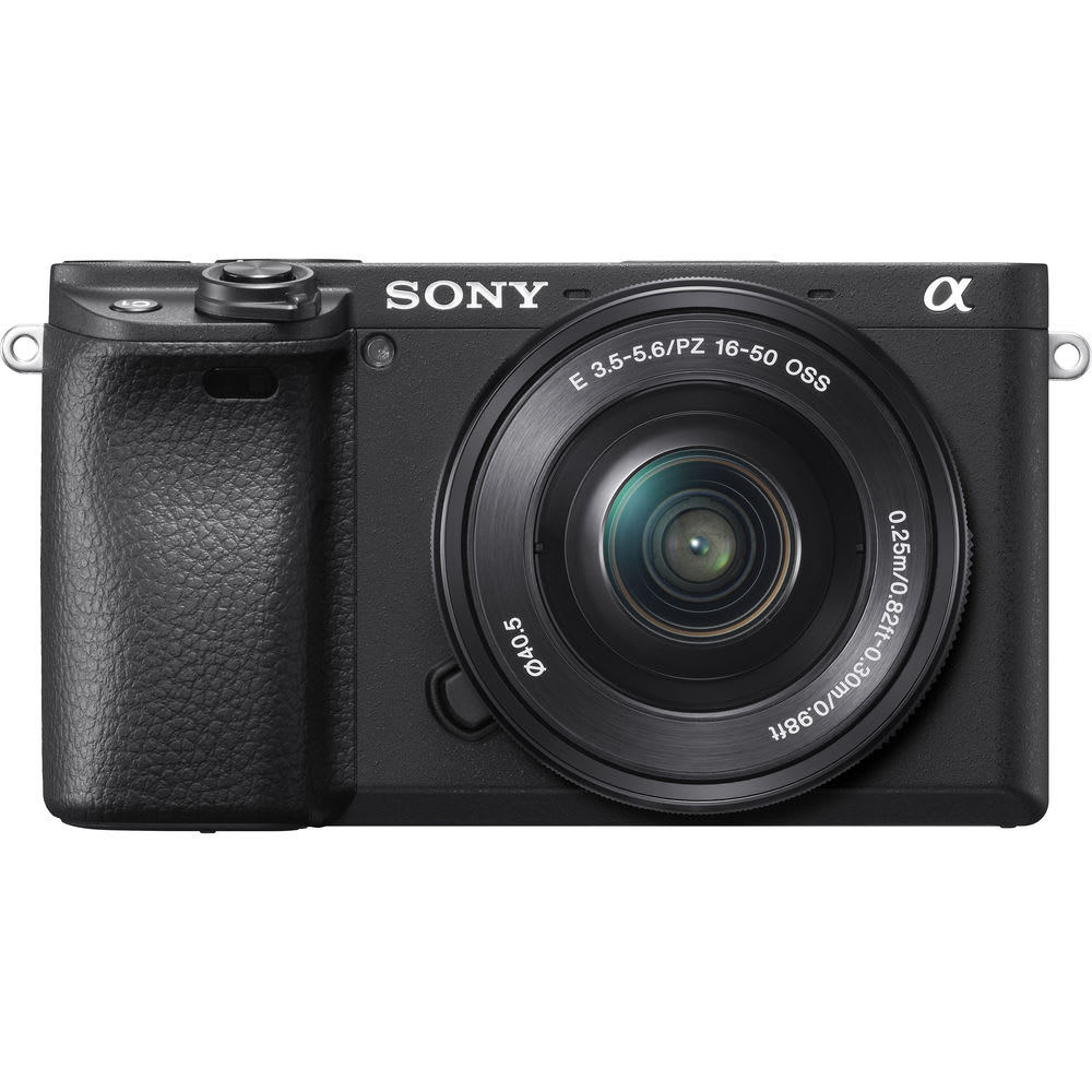 Kit de Cámara Alpha a6400 4K con sensor APS-C y lente E PZ 16-50mm F3.5-5.6 OSS3