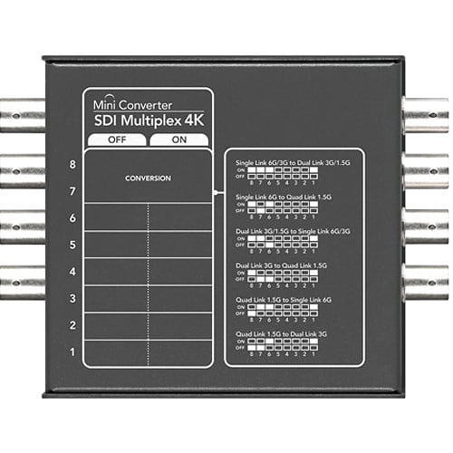 Conversor Multiplexor de Video Mini Converter SDI Multiplex 4K3