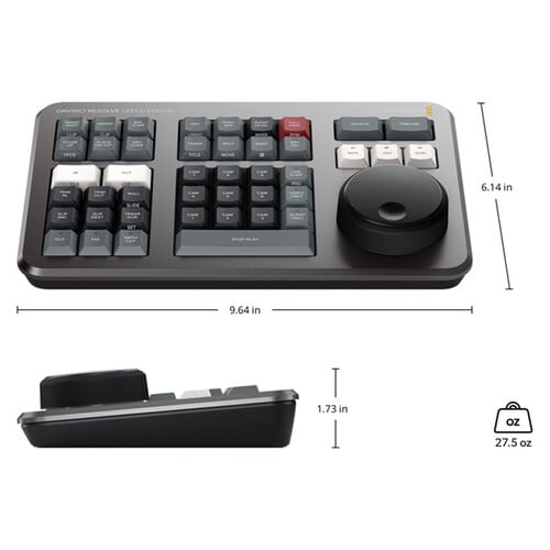 DaVinci Resolve Speed Editor con Software Studio3